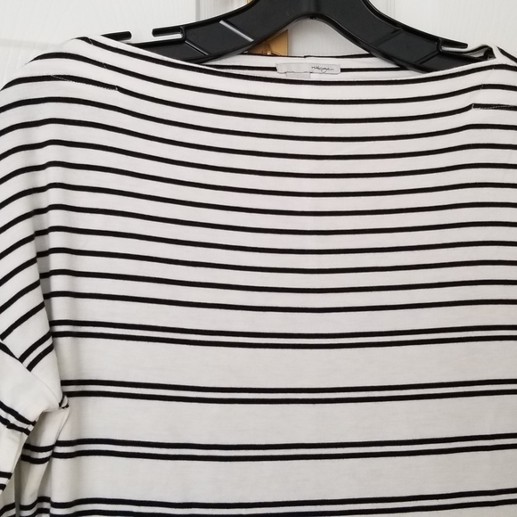 HALOGEN Bateau Neck Blouse Striped knit Top NEW - Picture 5 of 7